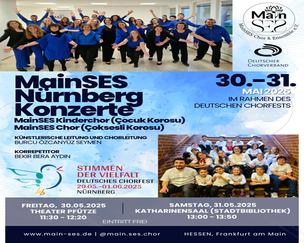Alman korolar festivalinde Türkçe eserler de seslendirilecek