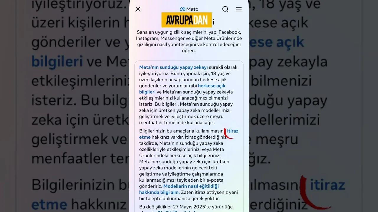 Veri paylaşımı nasıl kapatılır diyenler buraya!
