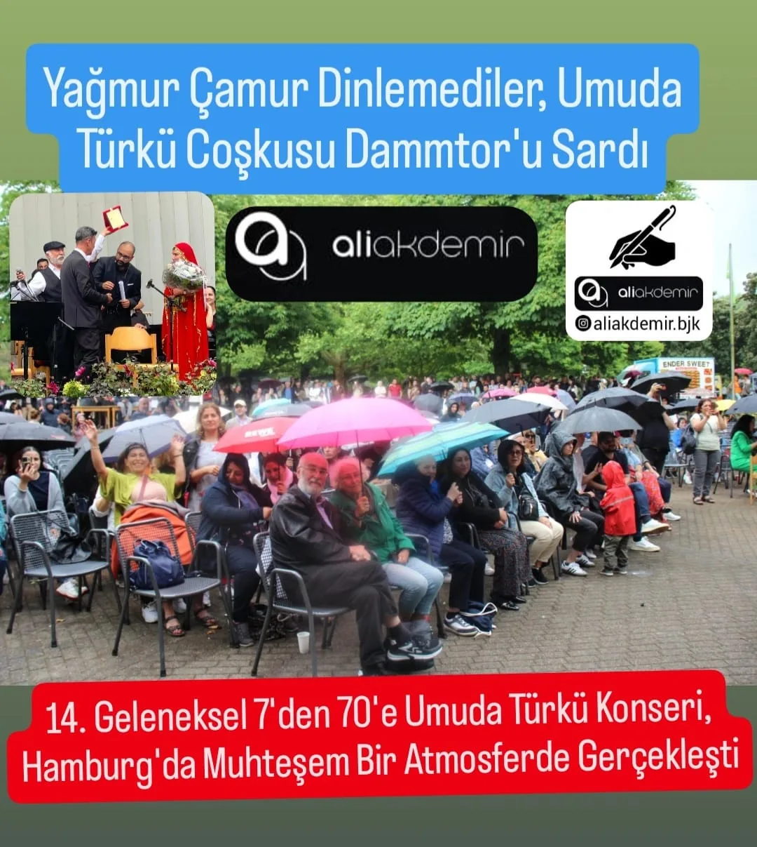 Hamburg’da “7’den 70’e Umuda Türkü” Konserine Yoğun İlgi