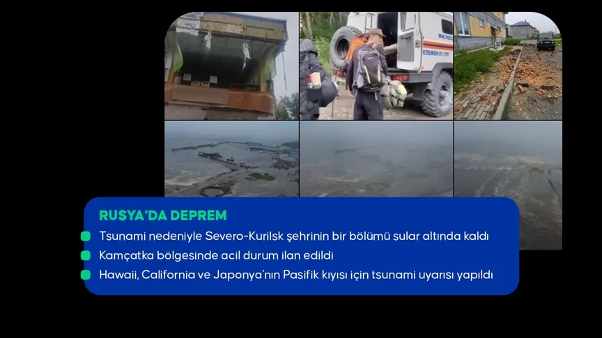 Rusya’nın doğusunda 8,8 büyüklüğünde deprem
