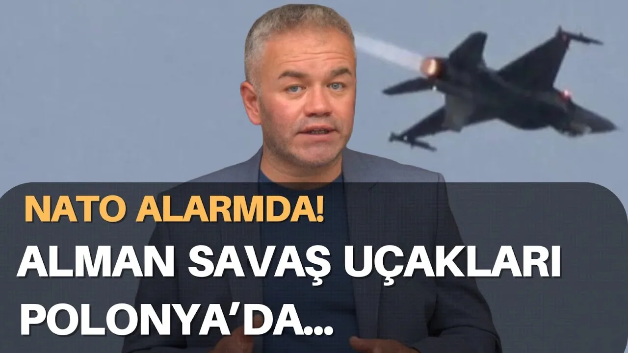 Alman savaş uçakları Polonya’da