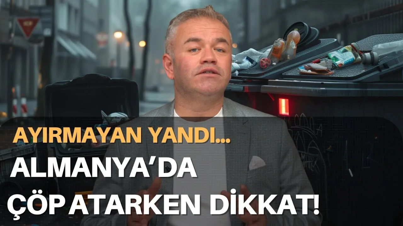 Almanya’da çöp atarken dikkat: Ayırmayan yandı