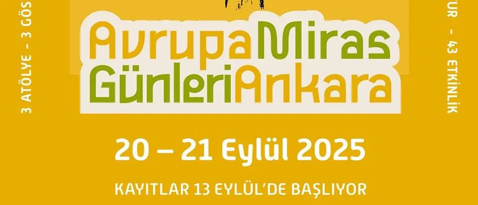 Avrupa Miras Günleri Ankara’da dördüncü kez düzenleniyor