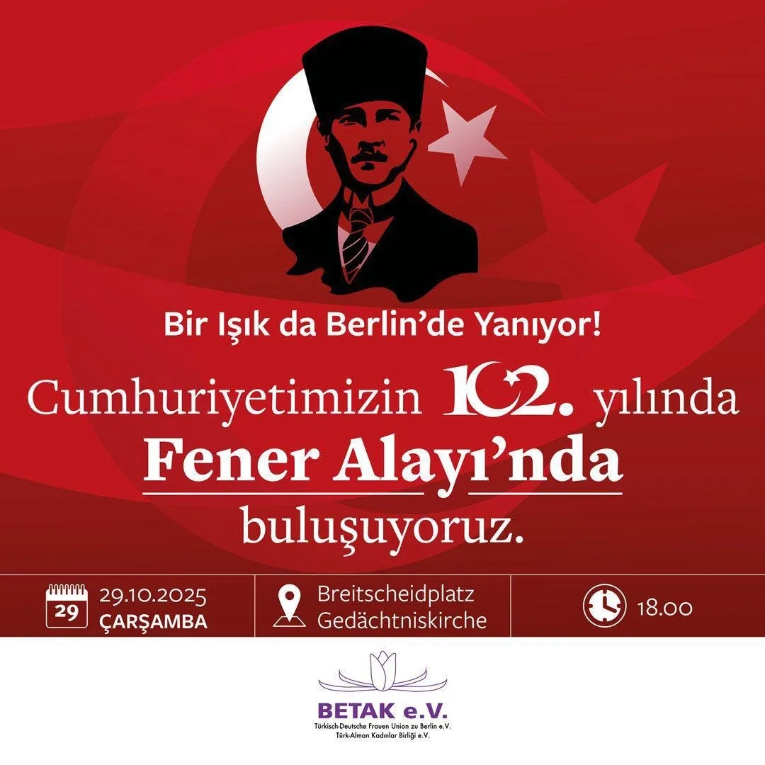 Berlin`de  Cumhuriyet Bayramı hazırlığı