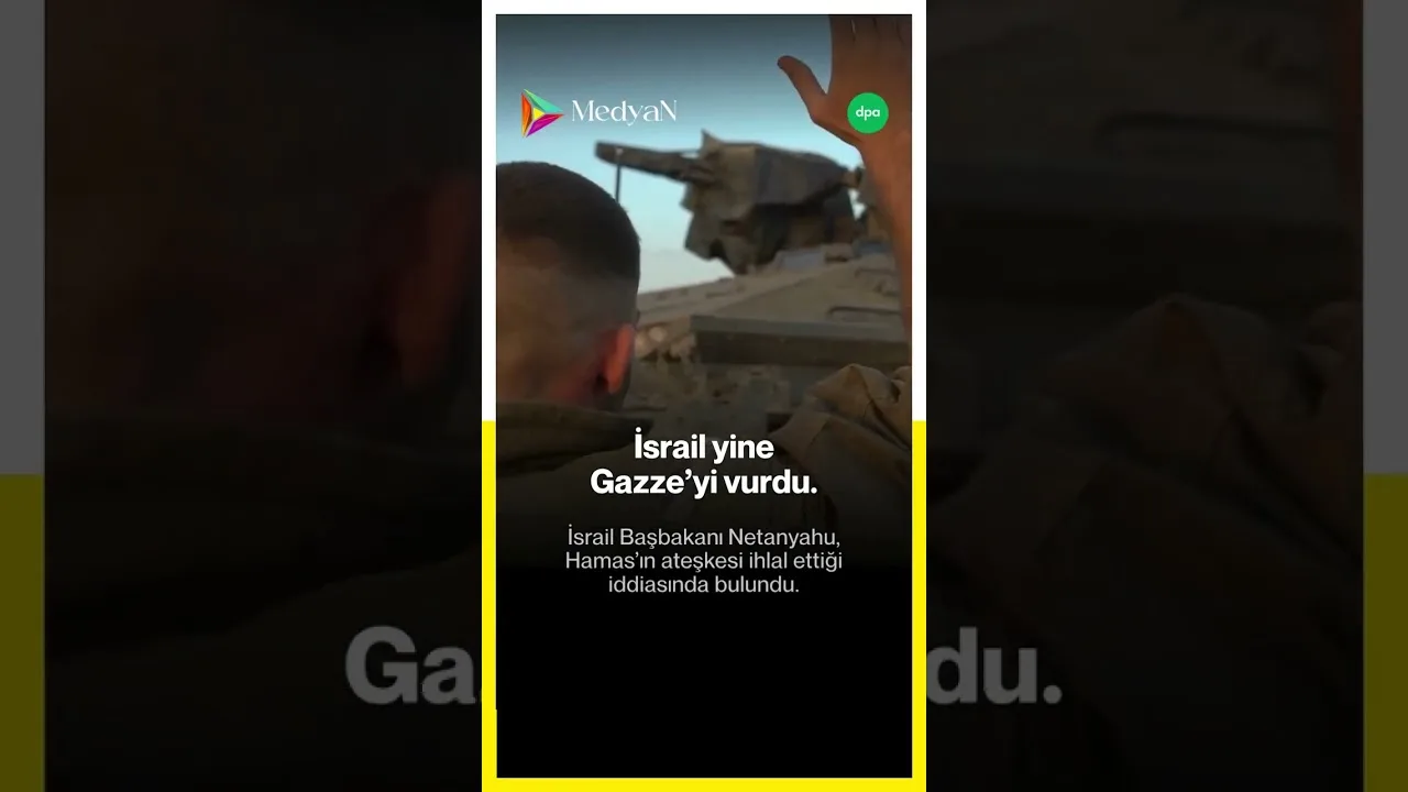 İsrail yine Gazze’yi vurdu