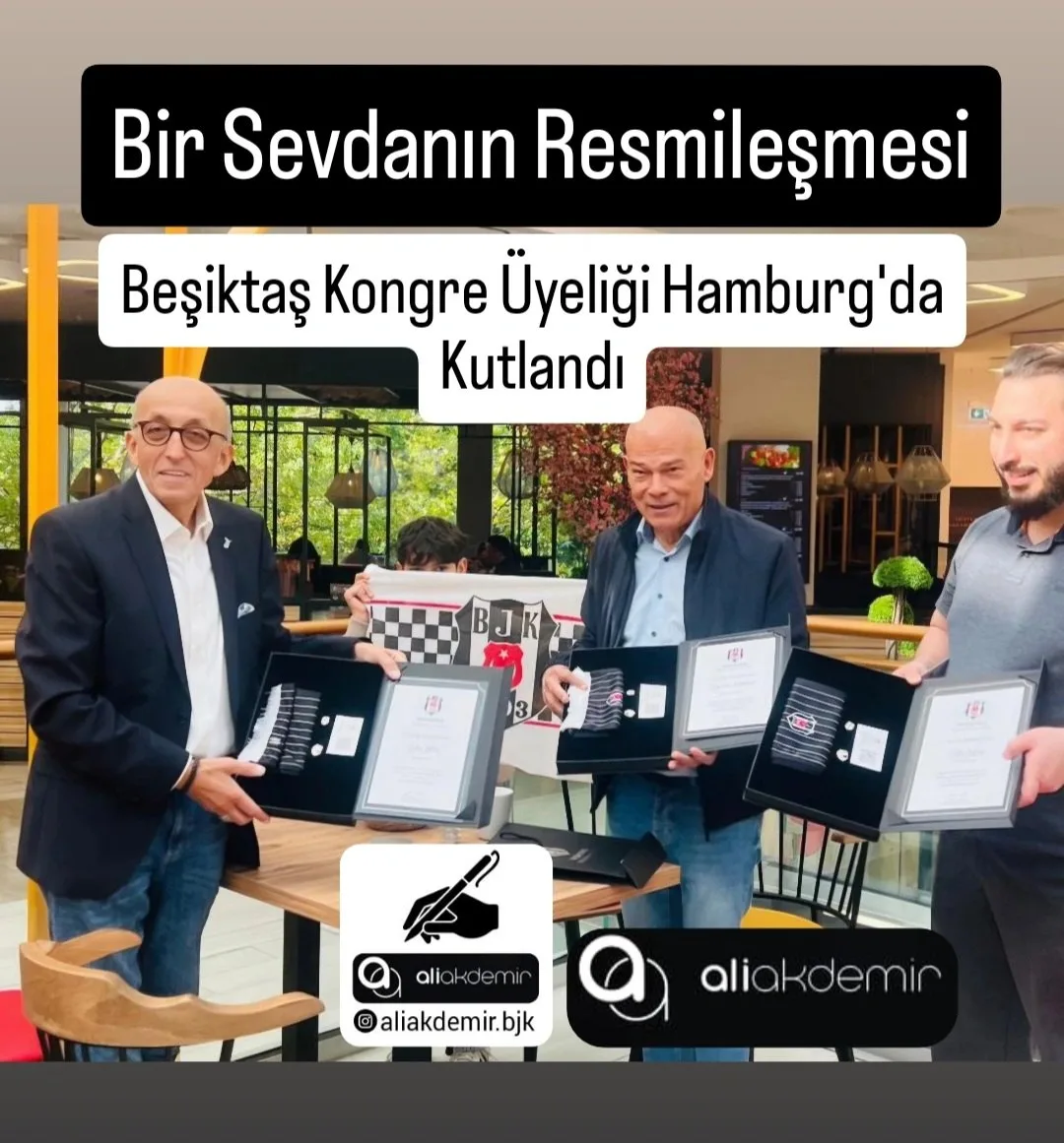 Bir Sevdanın Resmileşmesi: Beşiktaş Kongre Üyeliği Hamburg’da Kutlandı