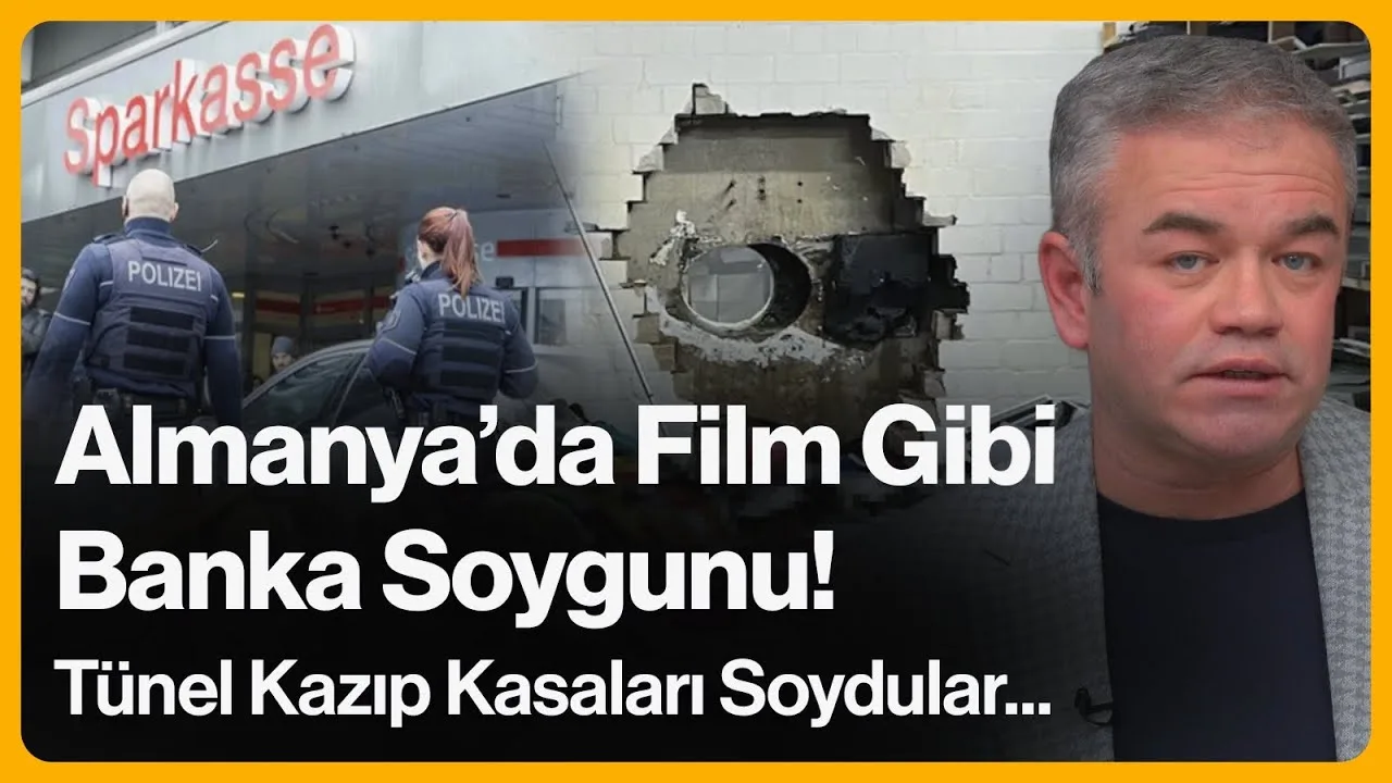 Almanya’da Film Gibi Banka Soygunu!