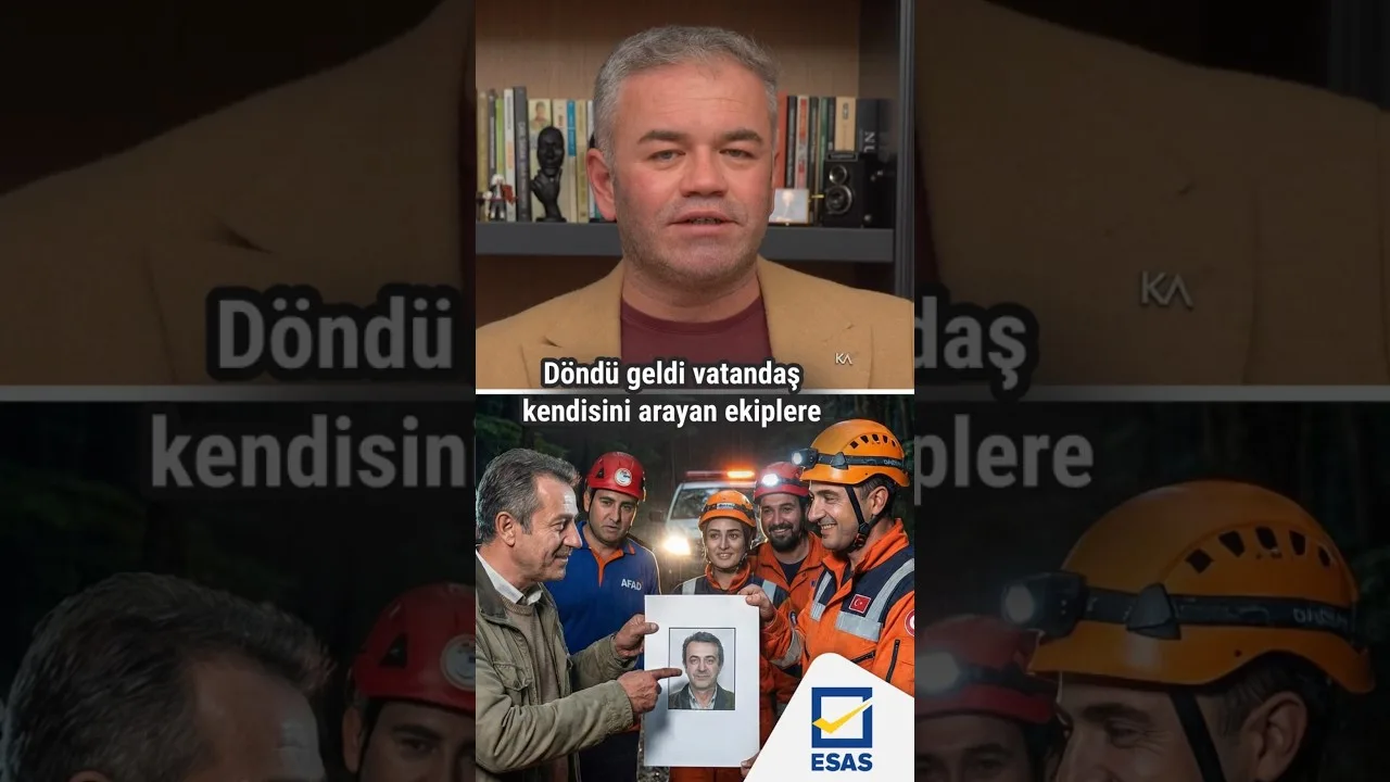 Arama ekipleriyle kendini arayan vatandaş…