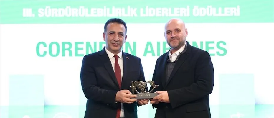 Corendon Airlines’a sürdürülebilirlik ödülü