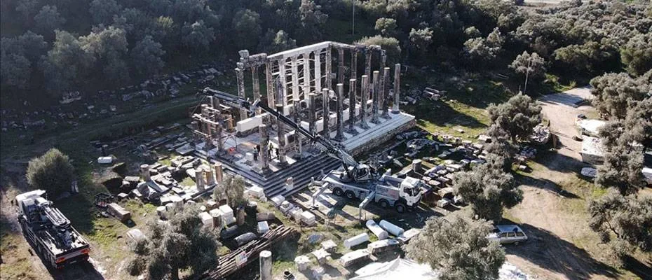 Zeus Lepsynos Tapınağı restorasyonun tamamlanmasıyla eski ihtişamına kavuşacak