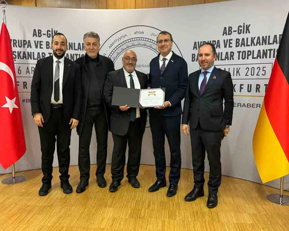 MÜSİAD Nürnberg’e Diplomasi Dalında Birincilik Ödülü
