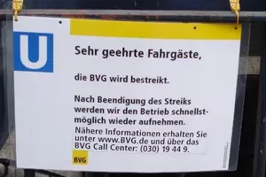 Berlin’de BVG Grevi: 2 Şubat Pazartesi Toplu Taşıma Duruyor