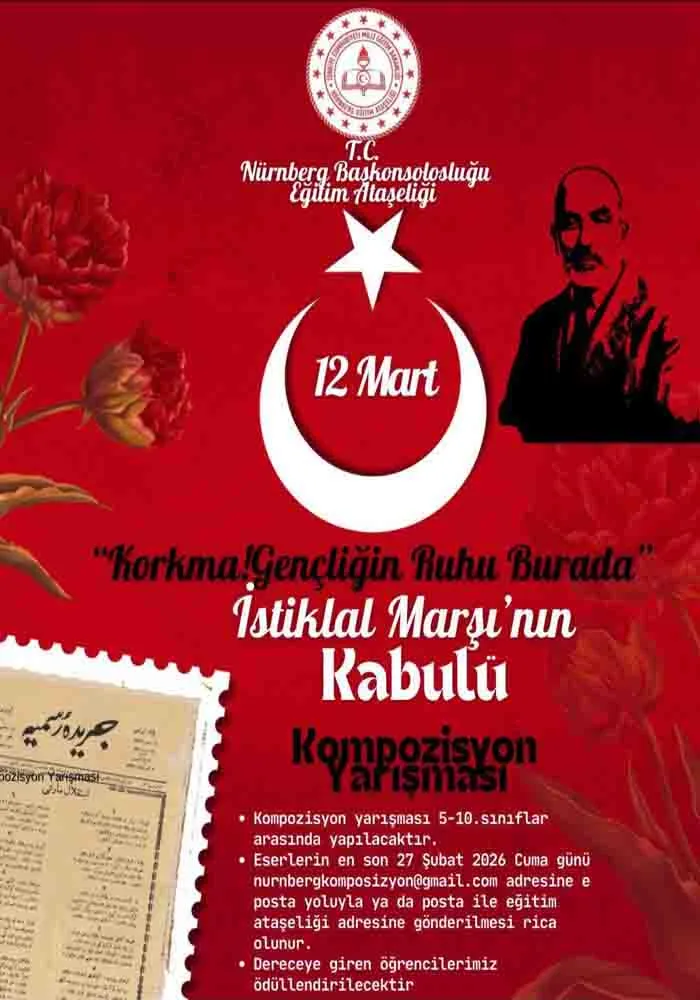 Nürnberg’de “Korkma! Gençliğin Ruhu Burada” Kompozisyon Yarışması