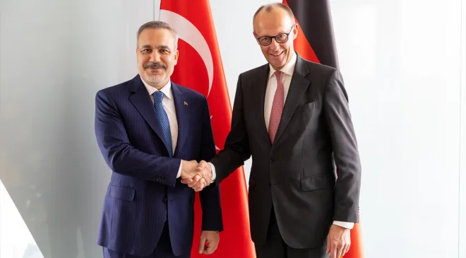 Bakan Fidan, Almanya Başbakanı Merz tarafından kabul edildi