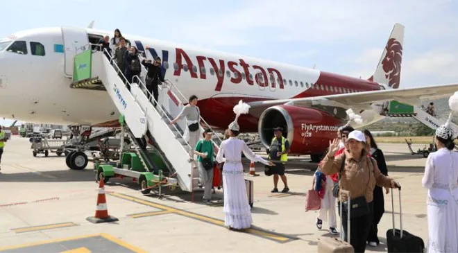 Alanya’ya Kazakistan’dan direkt uçuşlar başladı