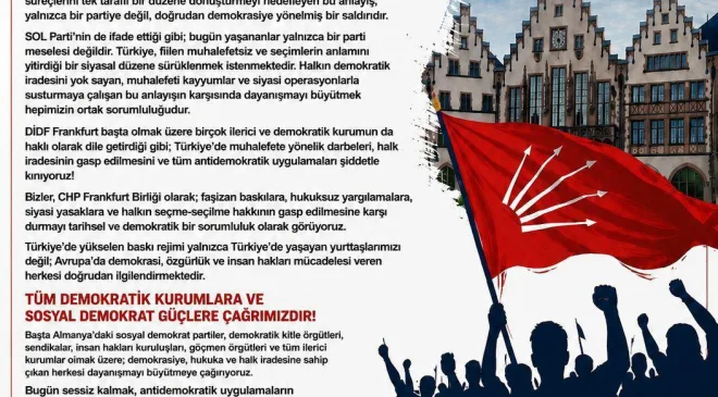 CHP Frankfurt Birliği’nden Demokrasi ve Hukuk Çağrısı