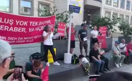 Stuttgart’ta CHP Kurultayı’nın iptal kararı protesto edildi