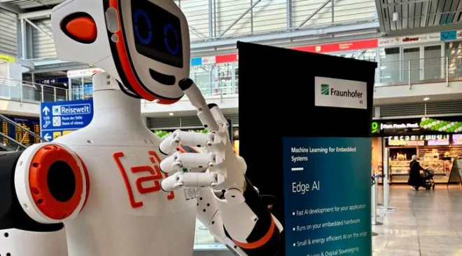 İnsansı Robot Yolculara Rehberlik Ediyor