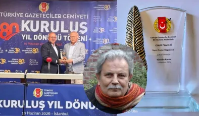 Türkiye Gazeteciler Cemiyeti’nden Doğan Özgüden’e Onur Plaketi