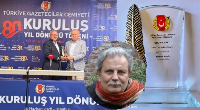 Türkiye Gazeteciler Cemiyeti’nden Doğan Özgüden’e Onur Plaketi