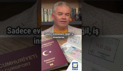 Almanya vizesi yüzünden aylarca evlenemeyen Türk gelin…