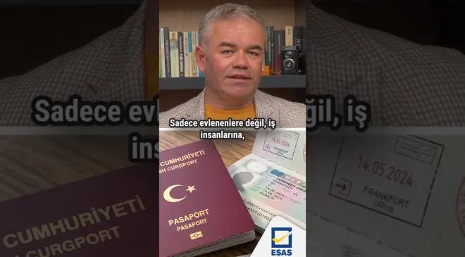 Almanya vizesi yüzünden aylarca evlenemeyen Türk gelin…