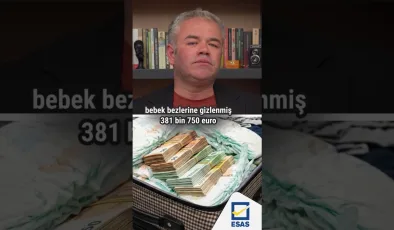 Bebek bezlerinin arasına 382 bin euro saklayan yolcu…