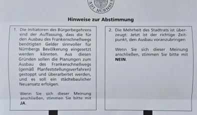 Nürnberg’de Frankenschnellweg Referandumu İçin Oy Verme Süreci Başladı