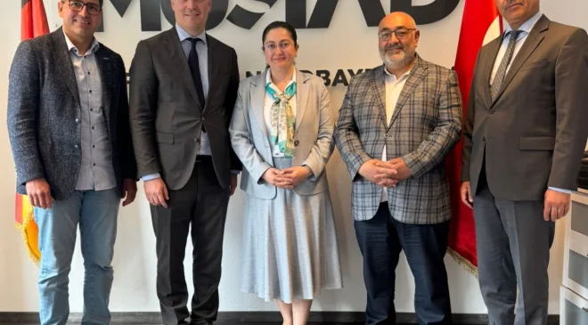 Başkonsolos Cebeci ve Ticaret Ataşelerinden MÜSİAD Nürnberg’e Stratejik Ziyaret
